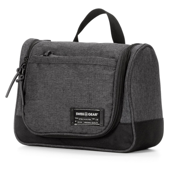 Men’s SWISSGEAR Retangle Toiletry Bag- Charcoal Gray - Picture 2 of 5